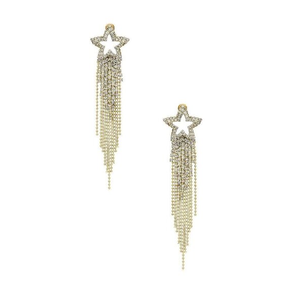 Amber Sceats x Revolve Shooting Star Earrings Gold Women's Size OS - Picture 1 of 7